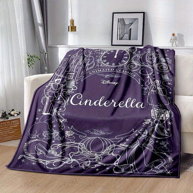 1 Stück, Bezaubernde Disney Cinderella Heimdekor-Decke, Flanell-Kuscheldecke, Für Draußen oder als Autoabdeckung. Ideal für Schlafzimmer, Wohnzimmer