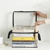 Transparent Book Storage Bag – Foldable Waterproof Dustproof Document Organizer for Newspapers/Magazines