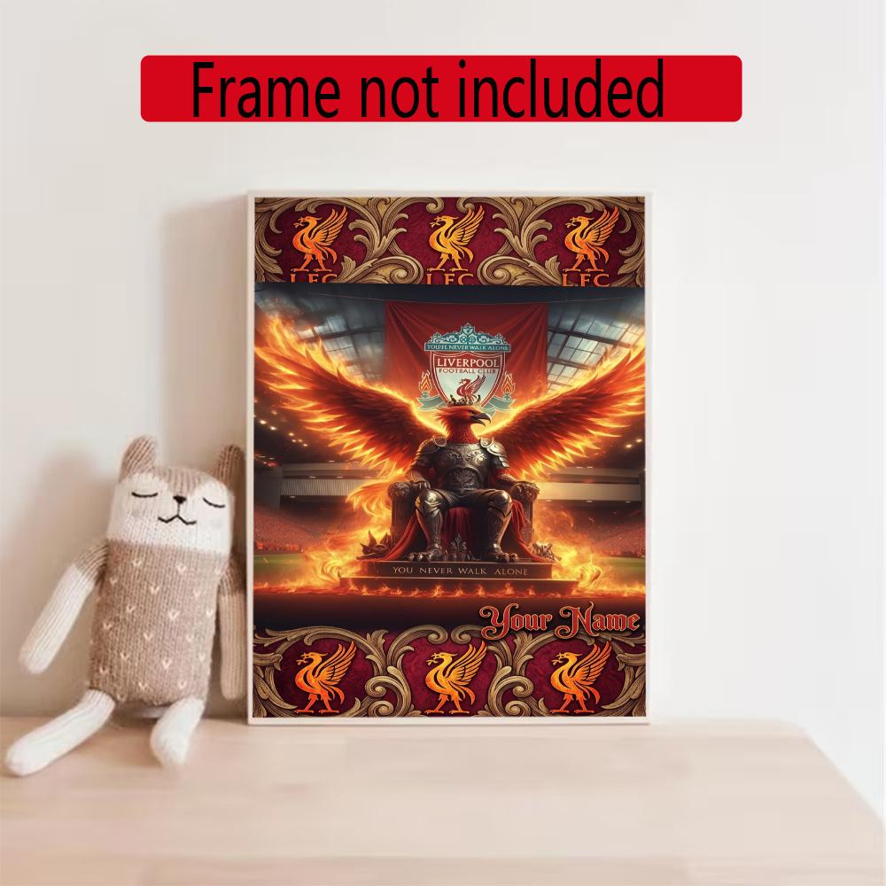 Liverpool Fc Customize Your Name Diamond Painting Round Diamond Rhinestones Mosaic Diamond Embroidery Wall Paintings Rhinestones Gift Frameless