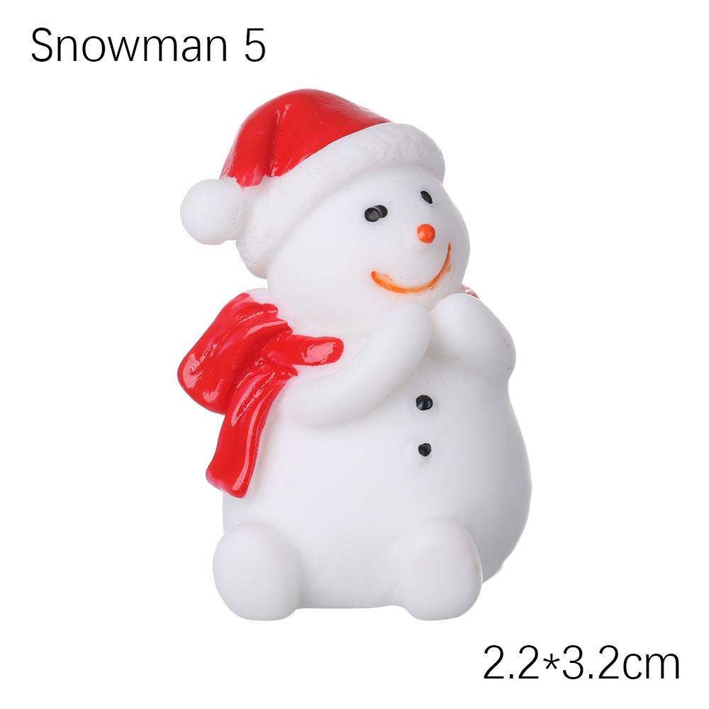 1PC Micro Landscape Toys Fairy Garden Home Decorations Deer Xmas Tree Miniature Snowman Christmas Figurines Santa Claus
