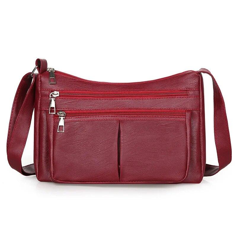 Nuova borsa per mamma alla moda, morbida pelle da donna di mezza età, borsa a tracolla versatile e alla moda, borsa a tracolla da donna elegante e alla moda