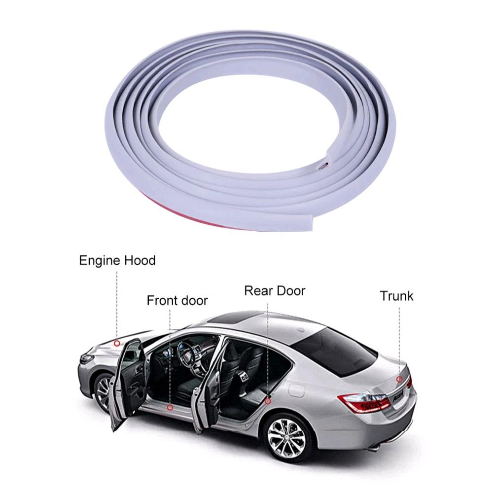 1Pc Auto Door T-Type Seal Sound Insulation Weatherstrip Rubber Sealing Strip Slanted Edge Sealant Strips Car Wash Accessories