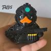 Trendy Military Desktop Decor Tactical Night Vision Duck Figurine, Cool Statue, Desk for Gamers Gear Model Collectors, 4 Colors Available, Car