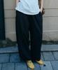 MAIS Seersucker Banding Balloon Pants / Black