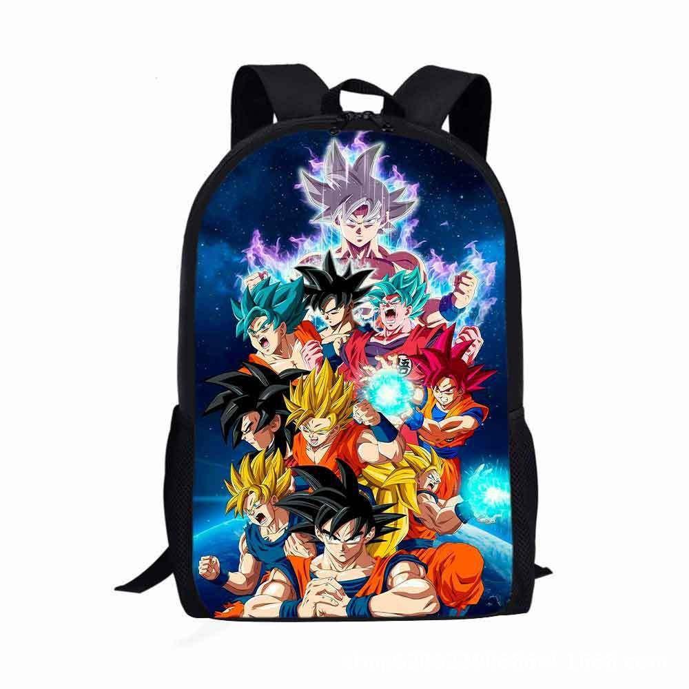 Dragon Ball Anime Cartoon Print Design Kids Backpack Elementary School Backpack
