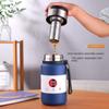 New 316 Stainless Steel Thermos Cup Large Capacity Tea Water Separation Braised Cup Portable Handle Tea Cup