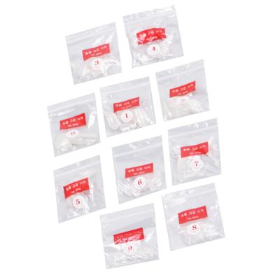 500 Stücke Kurze Oval Nagel DIY Kunst Maniküre Salon Volle Abdeckung Falsche Nägel für Frauen Klar