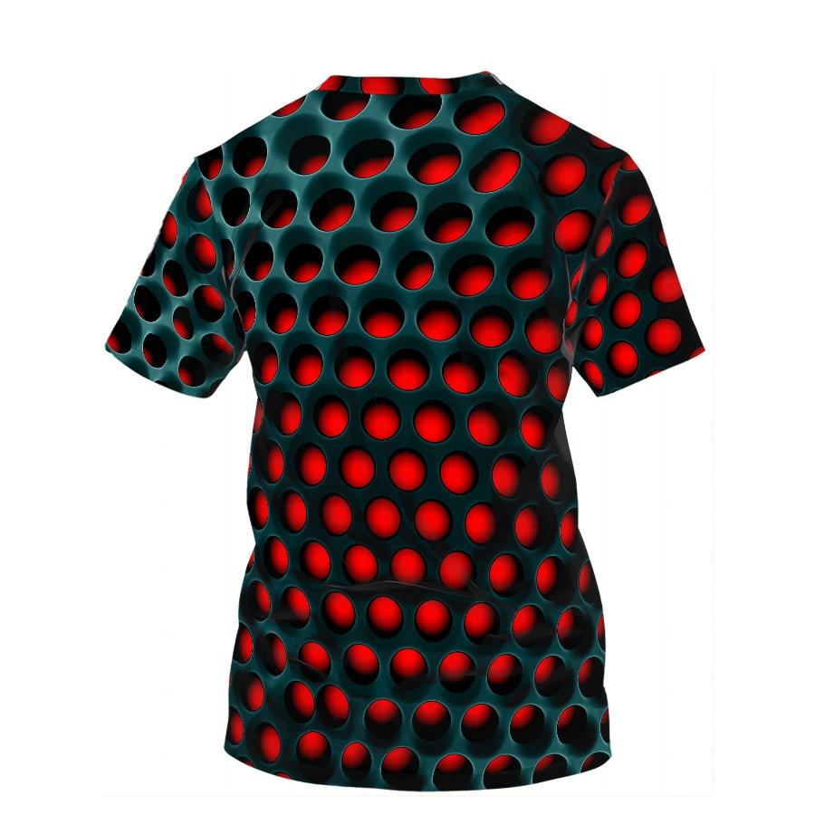 Trička s bílým vlčím vzorem Léto Černá Trička Muži Streetwear Tričko s 3D tiskem Móda O Krk Topy s krátkým rukávem