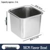 304 Stainless Steel Square Storage Container with Lid