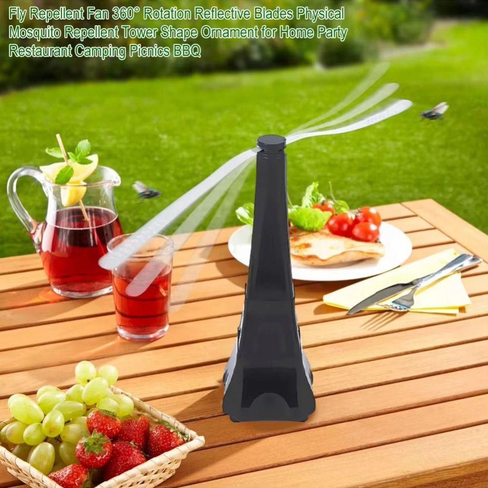 Ventilatore Elettrico Repellente per Mosche Alimentato a Batteria Distruttore di Mosche Ventilatore Repellente per Insetti Campeggio