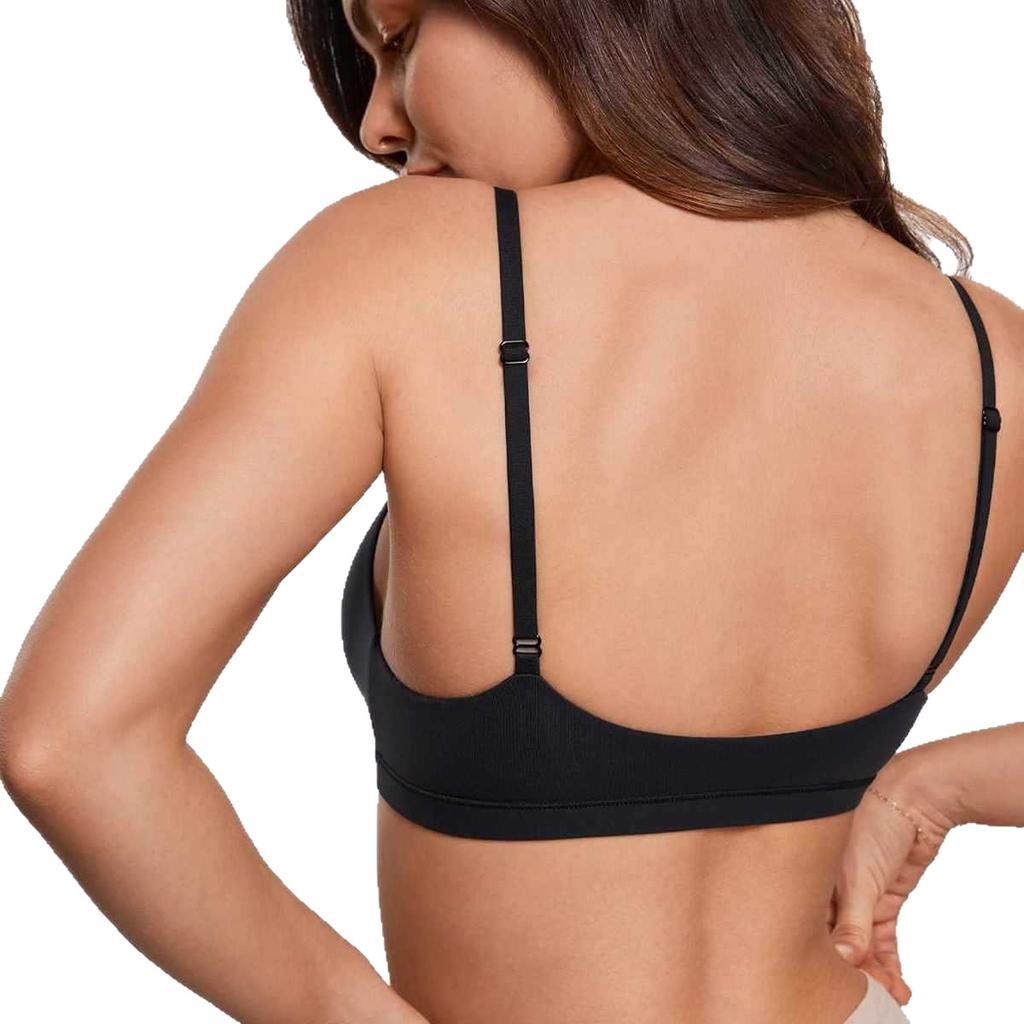 European Seamless Deep V Bra for Women Gathered Side Bust Coverage Anti-Sagging Daily Comfort Intimates