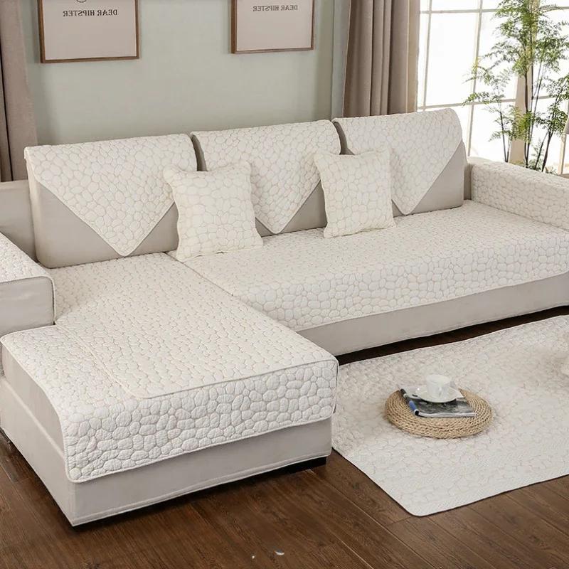 Thick Sofa Cover Soft Towel Couch Cushion Living Room Sofas Covers Non-slip Corner Sofa Seat Mat Chair Covers