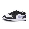Jordan Air Jordan 1 Abrasion Resistant Low top Vintage Basketball Shoes Men's Black Purple 553558-131(Team85-)