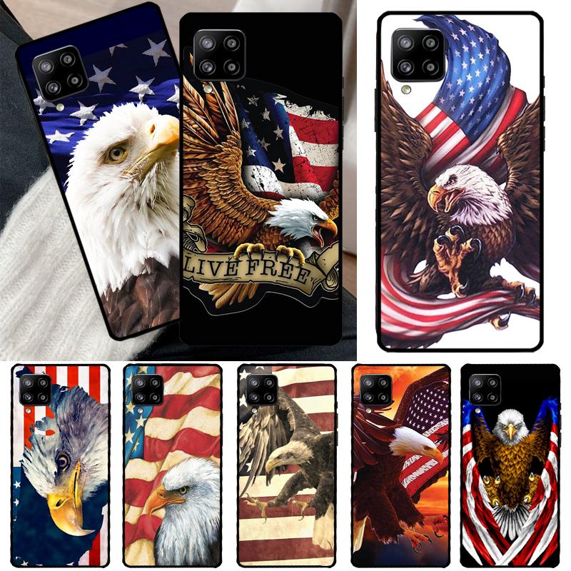 

American USA Flag Eagle For Samsung Galaxy A52 A32 A12 A22 A72 A21S A52S A50 A70 A33 A53 A73 A71 A51 Phone Case