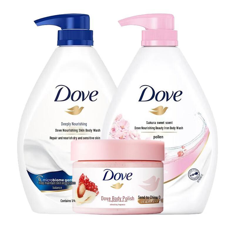 

Набор Dove Молочко для душа и Скраб для тела
