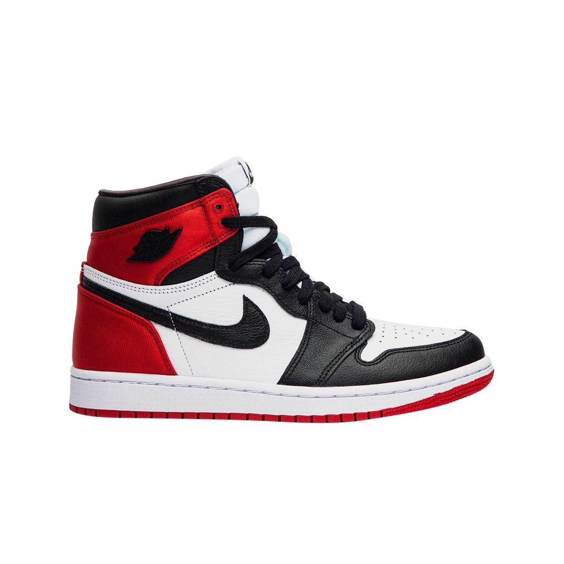 

(w) Jordan 1 Retro High Satin Black Toe 230