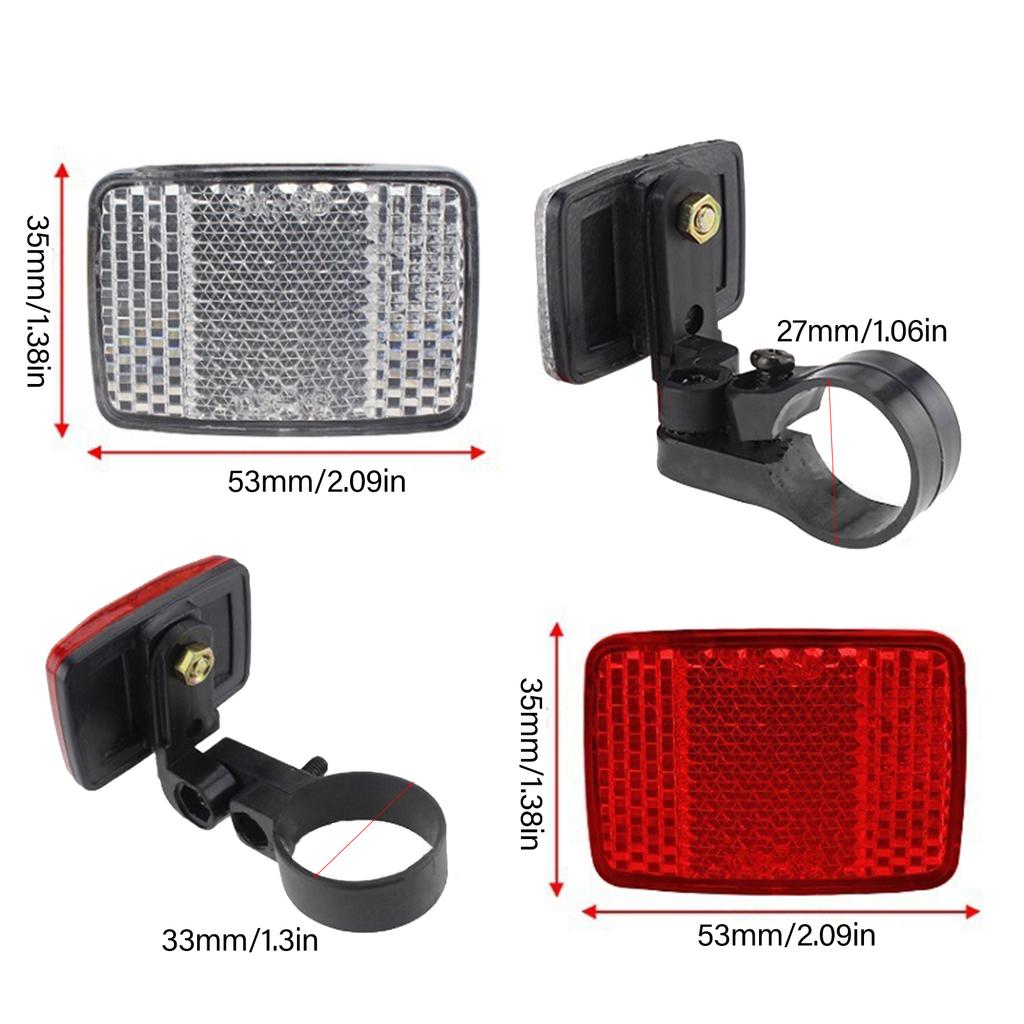 Bicycles Front and Rear Reflectors Bicycles Wheel Spoke Reflectors Bike Safety Reflection Plate for Mountain Bike Wheels
