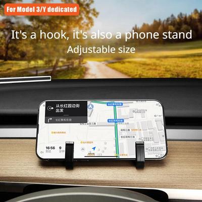 for Tesla Y Mobile Phone Holder Instrument Interior Hook Air Car Dashboard Bag Outlet B H3J2