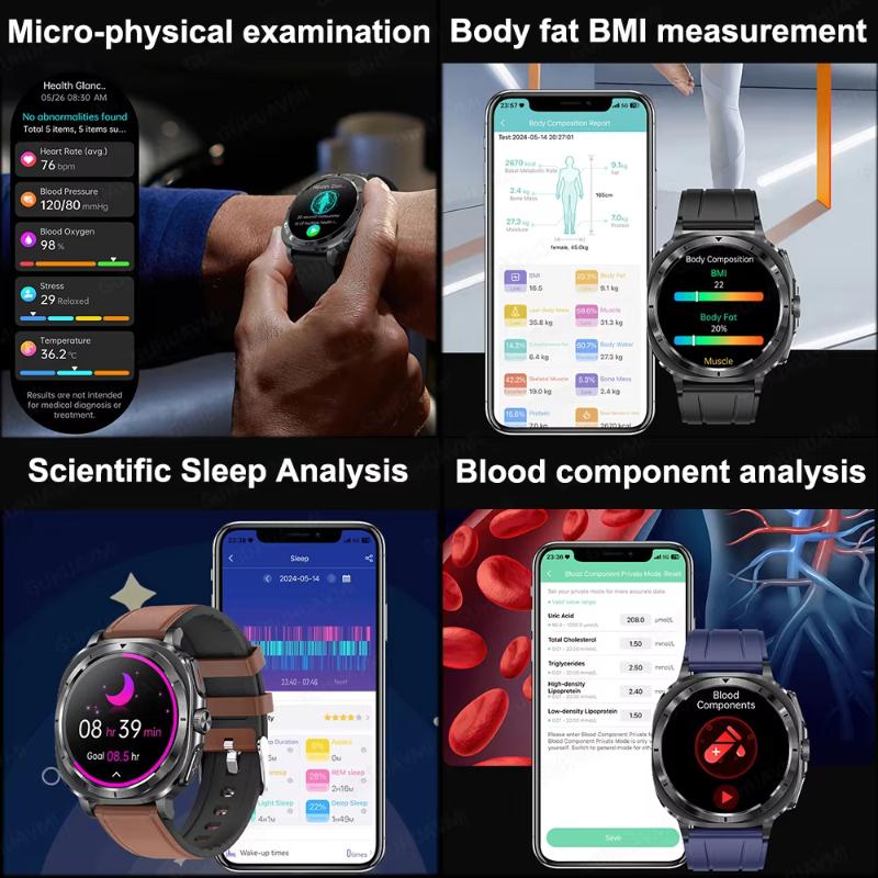 2025 Nové hodinky 7 Chytré hodinky pro muže Zdraví Krevní tlak Kyslík Sport Fitness náramek Hodinky Hovor EKG Chytré hodinky pro Samsung Galaxy