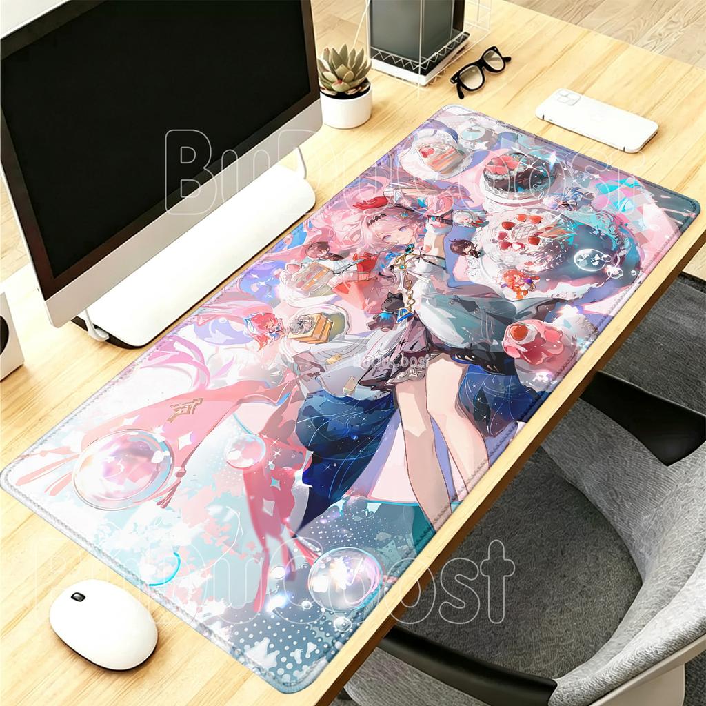 Wuthering Waves Denia Kawaii Anime Girl Gaming Mousepad Computer Keyboard Mouse Pad HD Printing Office Accessories XXL Desk Mat