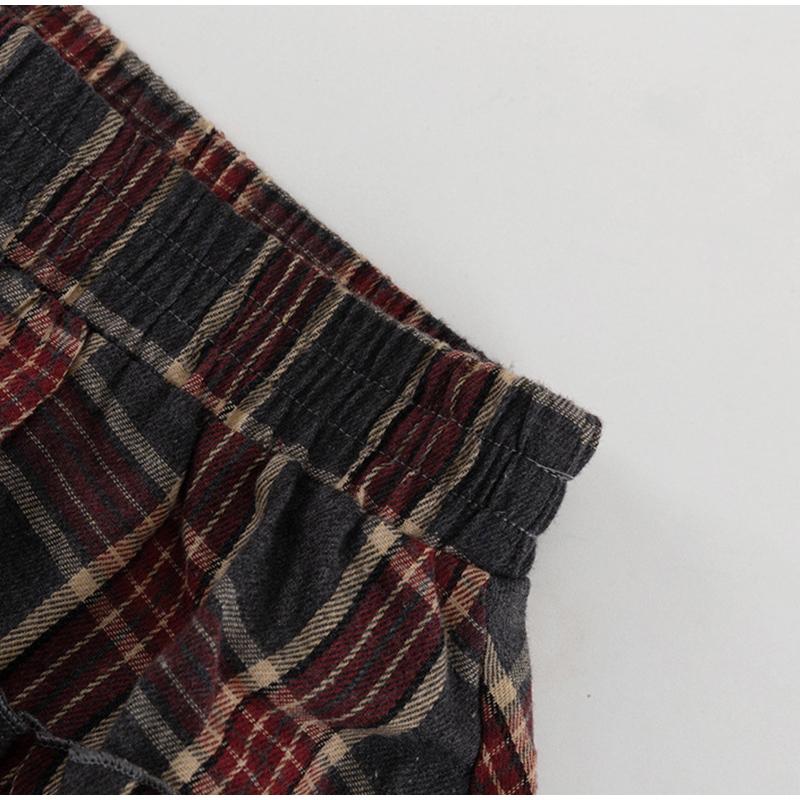 Loose Plaid Long Sleeve Shirt and Half Skirt Set Women's Versatile Turn-down Collar Wide Waist Belt 2025 Spring New