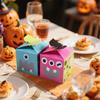 10 Pieces Halloween Cupcake Boxes Halloween Individual Carriers Party Boxes With Clear Window For Cupcake Gifts Wrap Dessert Table Decoration