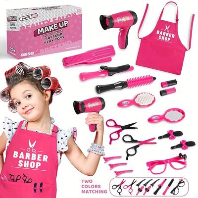 Aiuaza 1 Set Girl Hair Tools Simulation Hair Dryer Hairdressing Dressing Suit Playhouse Set Simulation Ornament Toys
