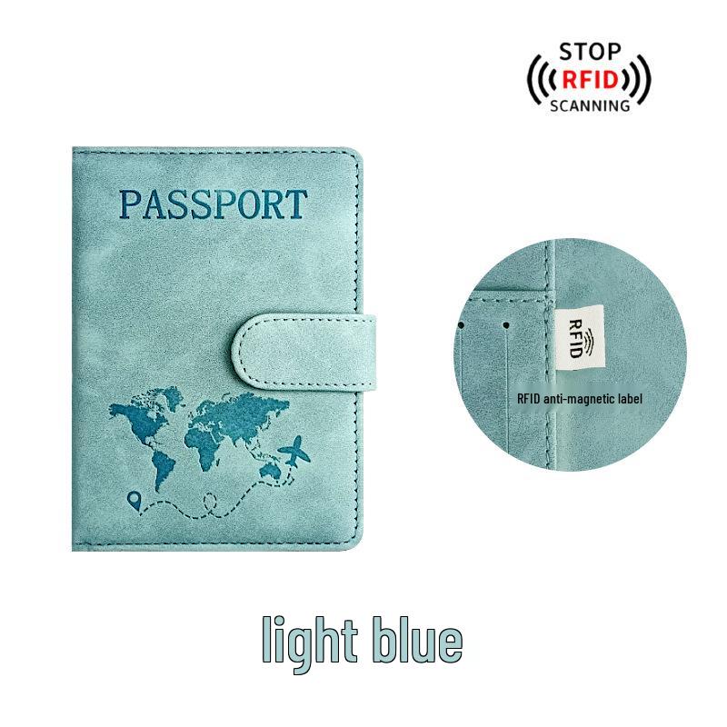 Customizable Multi-Color PU Leather Passport Holder Set