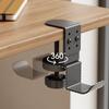 Carbon Steel Desk Edge Bag Hook Rotatable Desk Headset Hanger Table Side Backpack Rack Student