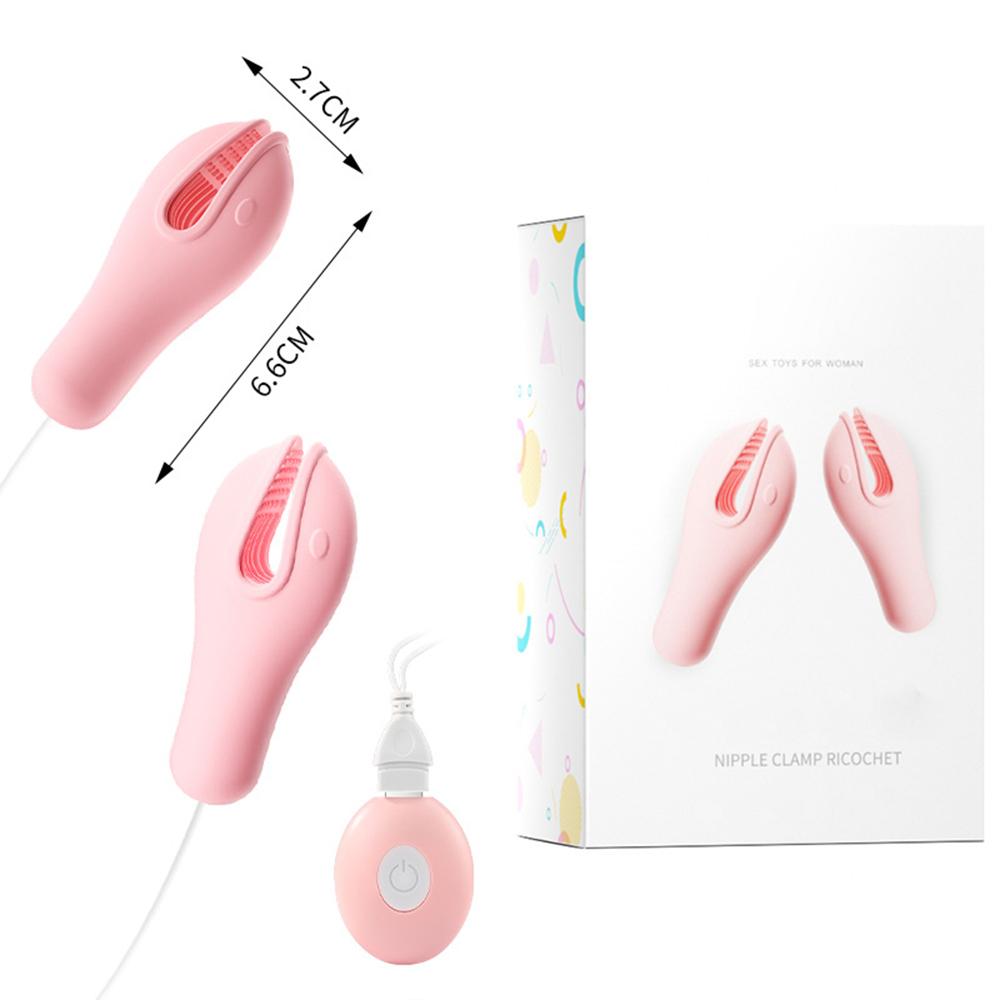 10 Modes Electric Nipple Clamp Breast Massage Vibrator Enhancer Bondage Adult Stimulator Sex Toys For Women Couples Female 18+