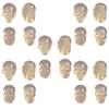 Halloween Mini Resin Skull Set 20 Piece for Terrarium Plant Pot Display and Table Scene Styling for Indoor Use