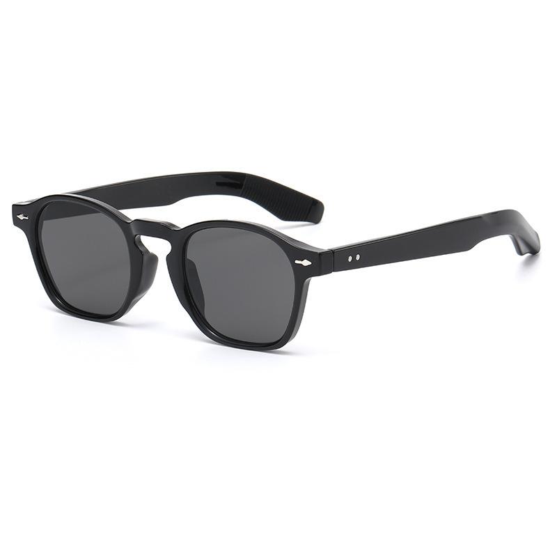 2351 Fashionable Retro Rice Nail Sunglasses, Small Frame Round Glasses, Trendy Street Sunglasses