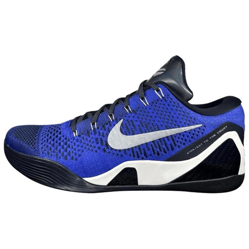Nike Kobe 9 Abrasion Resistant Low Top Basketball Shoes Men's Blue Black Nike IB2140-400