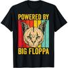 Big Floppa Karakal Katze Meme Retro Powered By Big Floppa T-Shirt