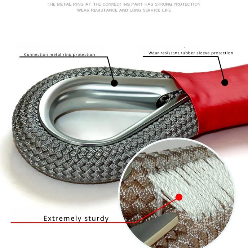 Heavy Duty Car Towing Rope 20 Ton Upgraded Anti-Wear Design Portable Off-Road Emergency Rescue Traction Belt