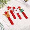 10\20pcs Christmas Santa Claus Snowman Deer Patting Circle Bracelet Decoration For Xmas Children Gift New Year Party Toy Decor
