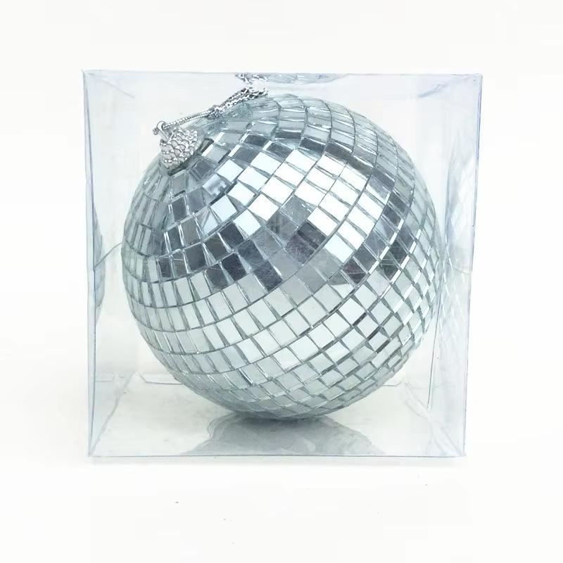 Disco Mirror Ball Party Shiny Ball Christmas Decoration Stage Light Rotating Glass Ball Retro Reflective KTV DJ Light Home Decor