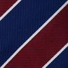 [Ogier] 100% Silk Tie, Regular Tie, Jacquard Weave, Regimental Stripe, Gift, Business, Men's, Stylish, 8cm Width