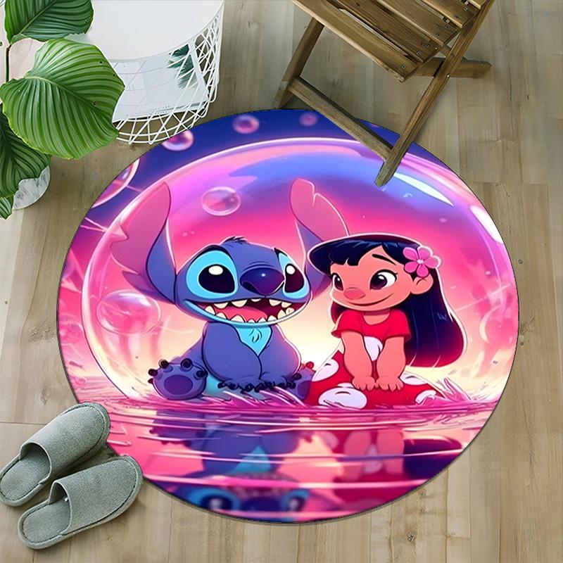 1pc S-Stitch10 Carpet, Round Rug, Comfortable, Suitable for Entryways, Living Rooms, Office, And Bedrooms, Christmas Decoration
