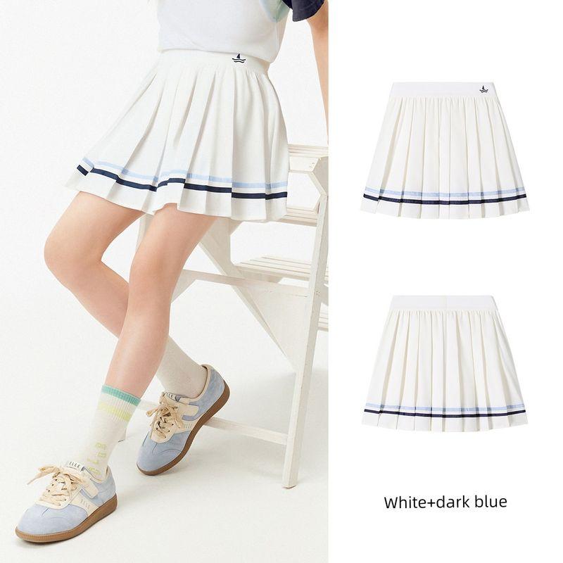 Navigare Italian Small Sailboat Girls' Skirt 2026 Summer New Children's Pleated Skirt Short Skirt