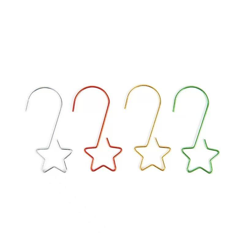 Metalowe haczyki S z drutu na ozdoby świąteczne, biżuterię i skarpety bożonarodzeniowe