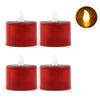 Solar Led Candles Simulation Flameless Outdoor Rechargeable Candles Waterproof Terrace Lamp for Garden Party Halloween Decor