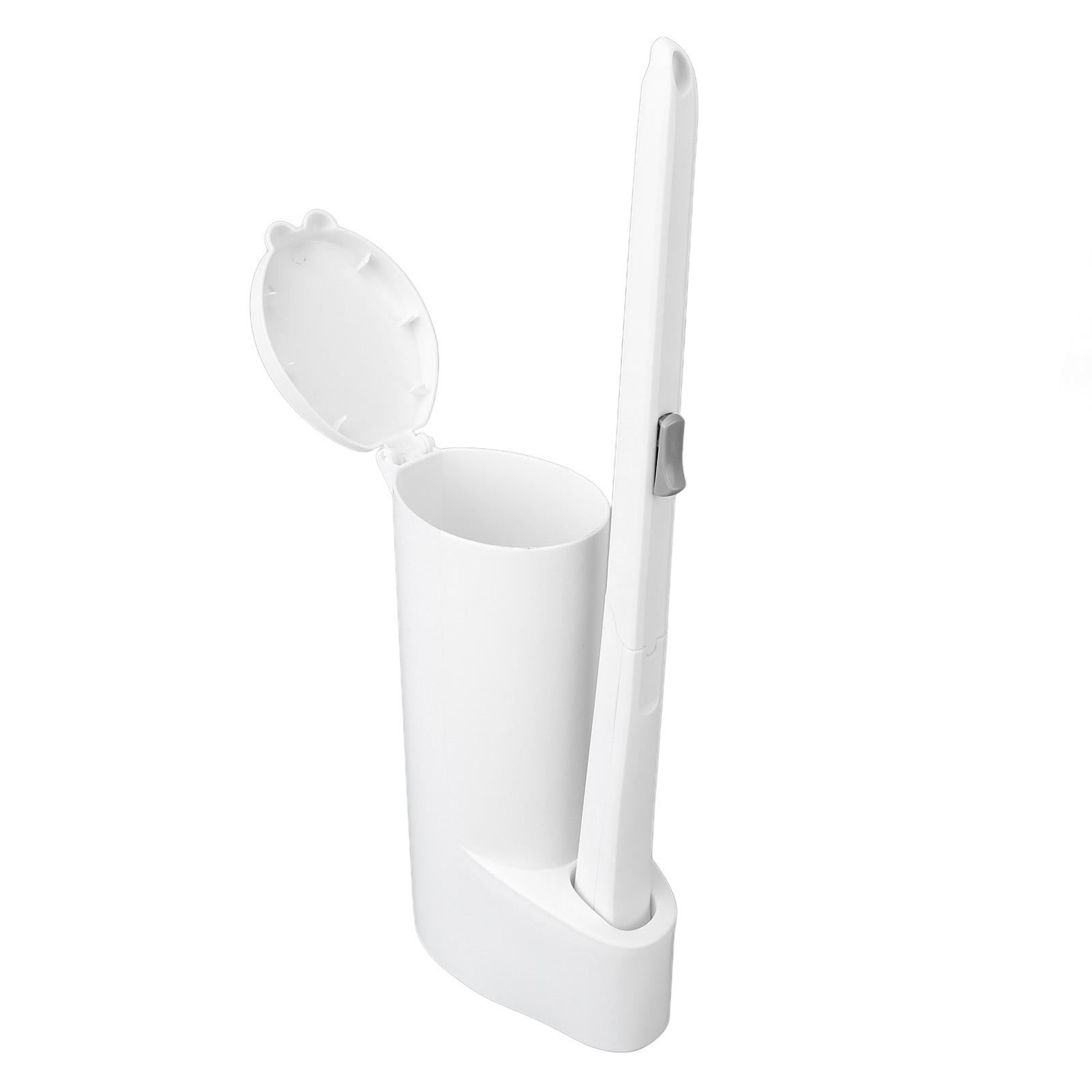 

Одноразовый набор туалетных щеток 16 шт. Сменная губчатая головка Длинная ручка Держатель для чистки ванной комнаты