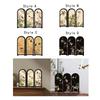 Foldable Screen Ornament Business Gift Collectible Decorative Small Tabletop Divider for Entrance Cabinet Office Dining Room