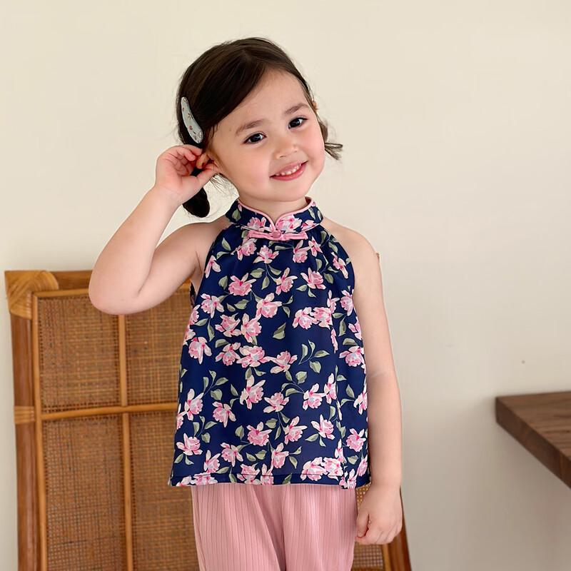 LUSON Baby Girl Floral Summer Camisole Top