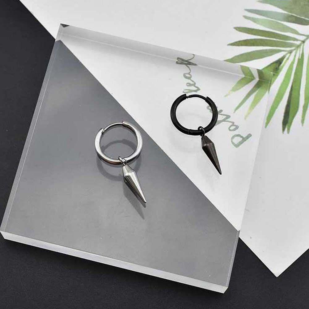 

Temperament Ear Jewelry Stainless Steel Hoop Earring Women Ear Clip Drop Earring Korean Ear Cuff