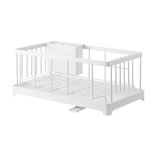 Yamazaki Industrial Dish Drainer Wire Basket, Aqua, White, 2898