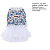 Floral Dog Dress Small Dogs Dress with White Tulle Skirt Summer Tutu Dress for Puppies Bichon Frise Schnauzer Small Breeds
