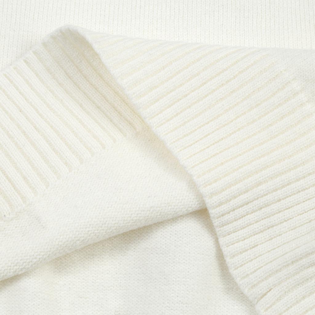 AMI Autumn and Winter New Gold and Silver Large Heart Alpaca Wool Blended Soft and Sticky Knitted Couple's High Neck Sweater