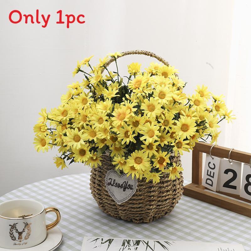 Artificial Silk Chrysanthemum Bouquet For Wedding Decor Home Office Styling